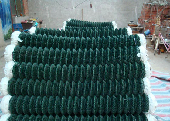 5mm Metal 4 Foot Chain Link Fence Pvc เพชรตาข่ายฟันดาบพื้นผิวเรียบ