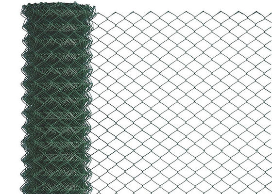 สังกะสีอลูมิเนียมอัลลอยด์ Diamond Chain Link รั้วม้วน 50x50mm 4ft